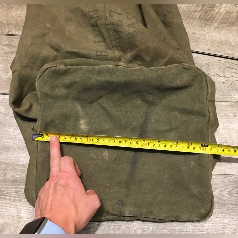 Vintage 40s Clothing Barrack Bag 1940s Laundry Bag USA US Military Post WWII Era